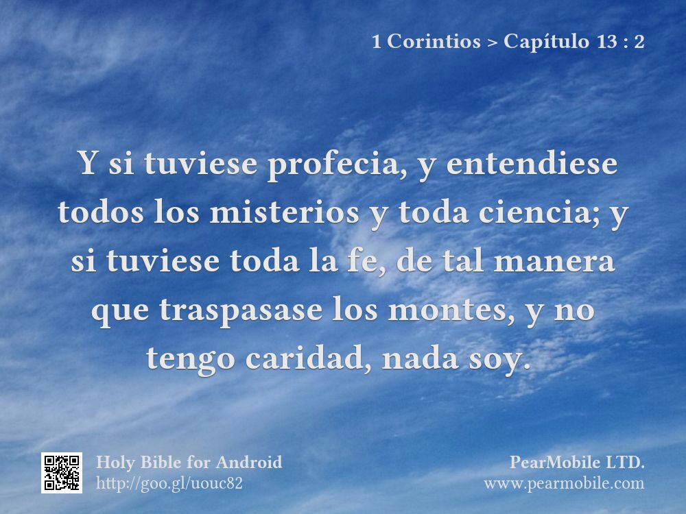 1 Corintios, Capítulo 13:2